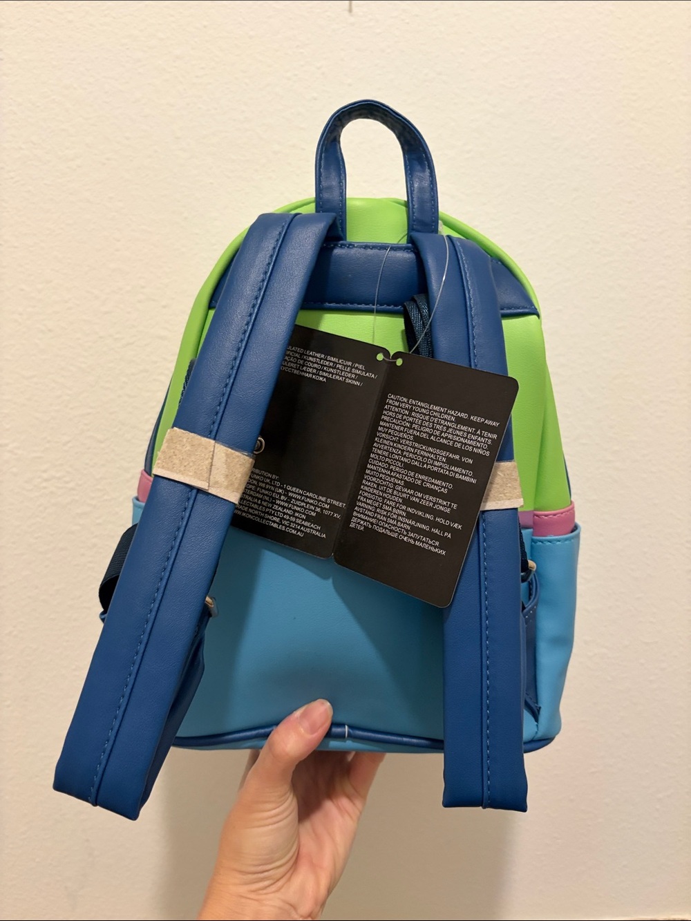 Disney Pixar Alien Pizza Planet Loungefly Backpack - Green/Blue - Picture 4 of 7